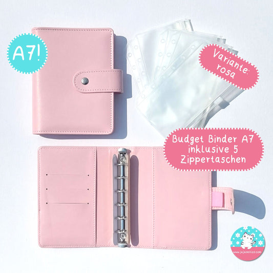 A7 Budget Binder rosa ♡Binder & Zippertaschen♡