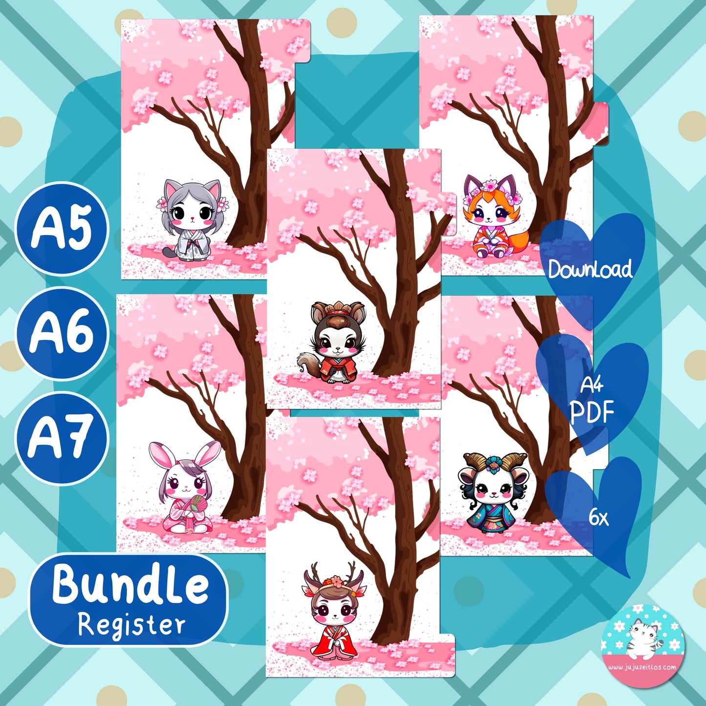 Register - Geishas BUNDLE - PDF A4 ♡Download♡