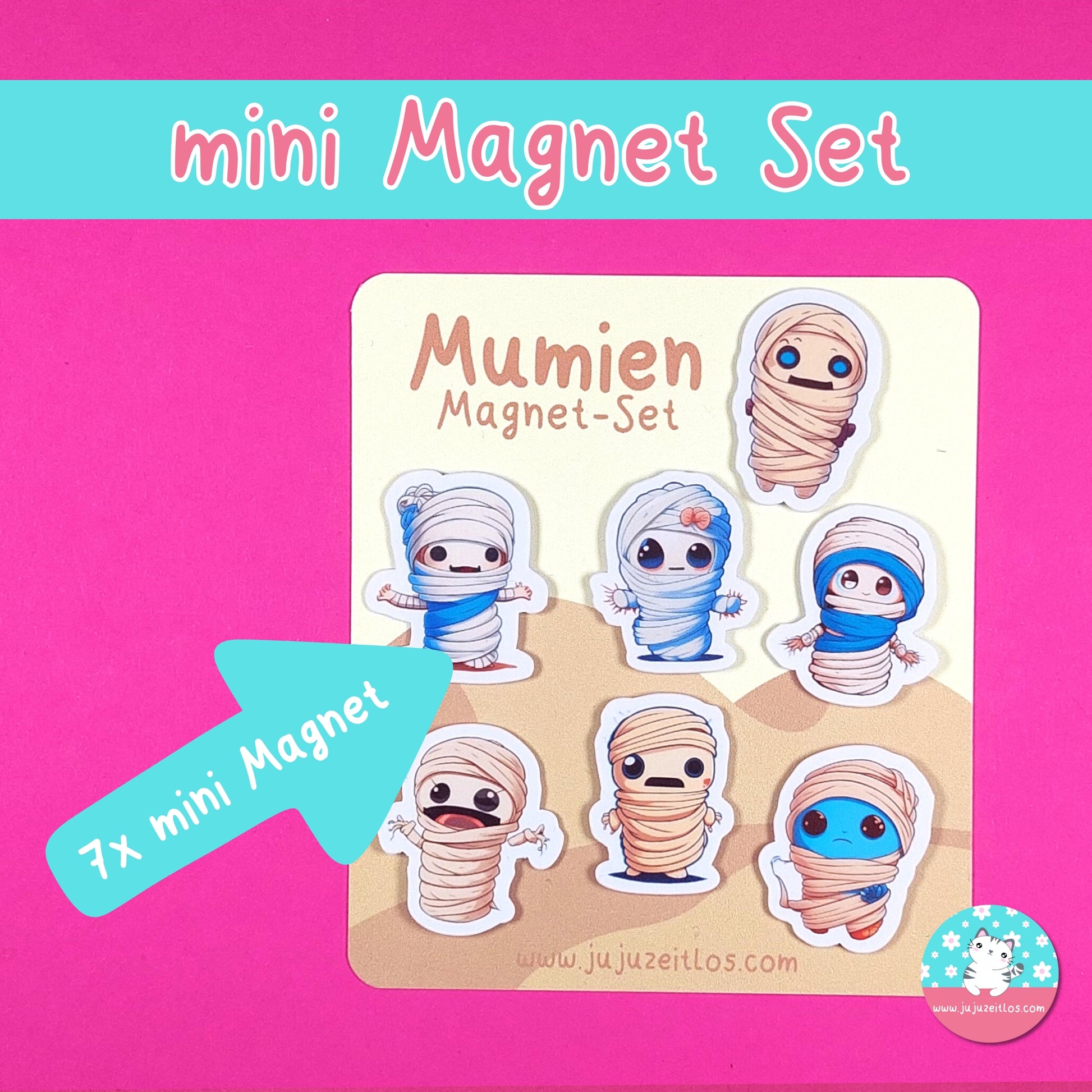 Mumien Magnet-Set ♡Memo & Notizen♡ - JujuZeitlos