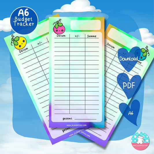 Budget Tracker cute Berry ♡Download♡