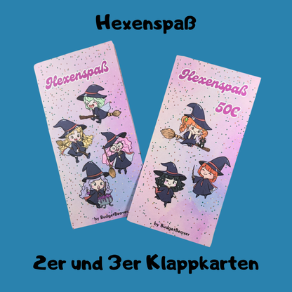 BudgetBeaver 🦫 -Hexenspaß Klappkarten-