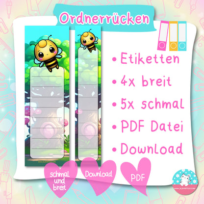 Ordnerrücken - Etiketten - Konstanbien ♡Download♡