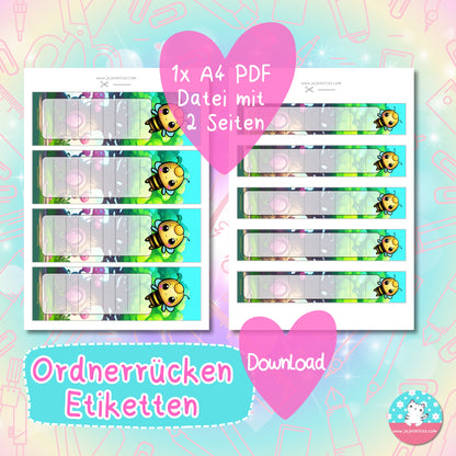 Ordnerrücken - Etiketten - Konstanbien ♡Download♡