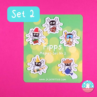 Spinne Fipps Magnet-Set ♡Memo & Notizen♡