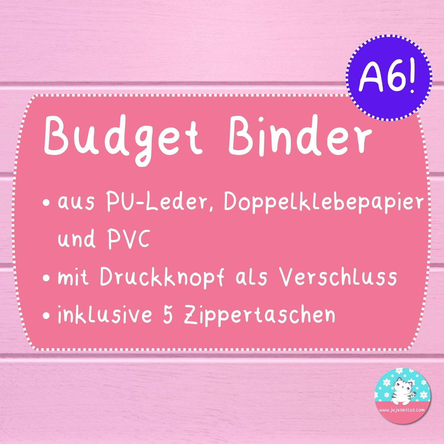 A6 Budget Binder lila ♡Binder & Zippertaschen♡