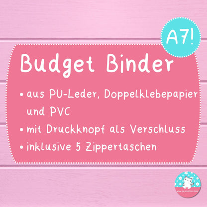 A7 Budget Binder blau ♡Binder & Zippertaschen♡