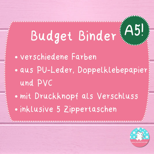 A5 Budget Binder ♡Binder & Zippertaschen♡