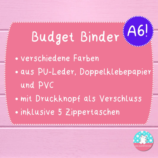 A6 Budget Binder ♡Binder & Zippertaschen♡