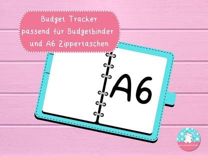 Budget Tracker cute Berry ♡Tracker & Co. als Download A6♡ - JujuZeitlos