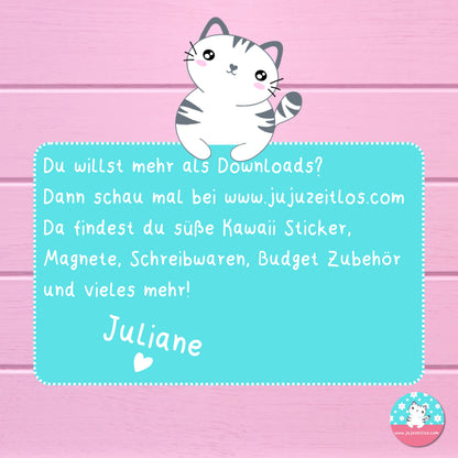 Klappkarte Juju Allstars - Sparchallenge - ♡Download♡