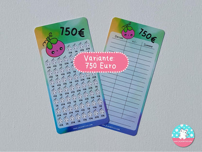 cute Berry 250€, 500€ und 750€ ♡Sparchallenge A6♡